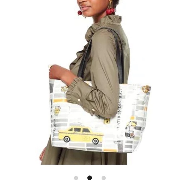Kate Spade Yellow Taxi Cab New York Francis Tote Bag Shoulder Handbag PXRU8114 - Picture 10 of 16
